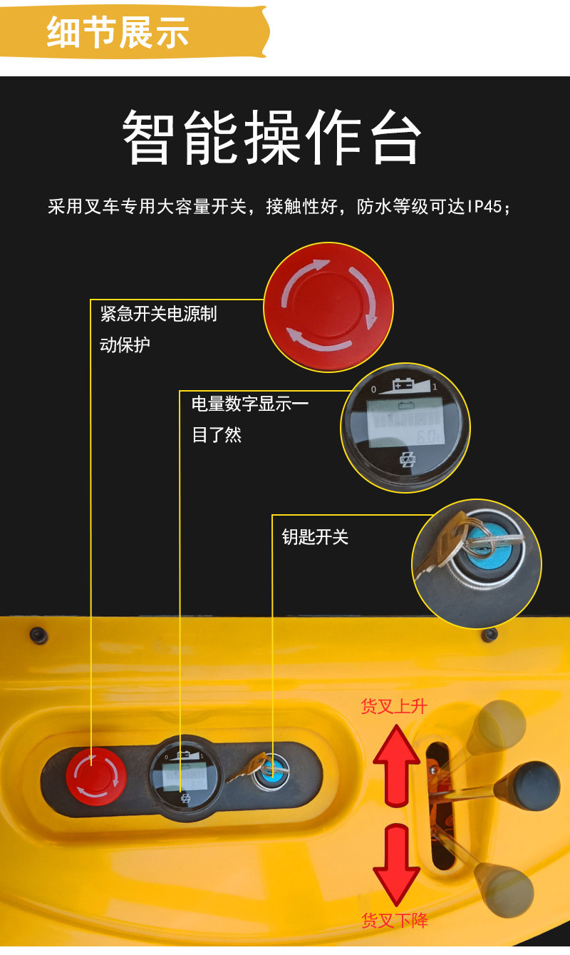半自動電動堆高車