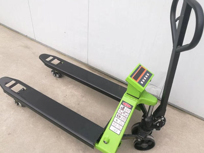 泰興新牛盾叉車產品介紹：1-2噸電子秤搬運車